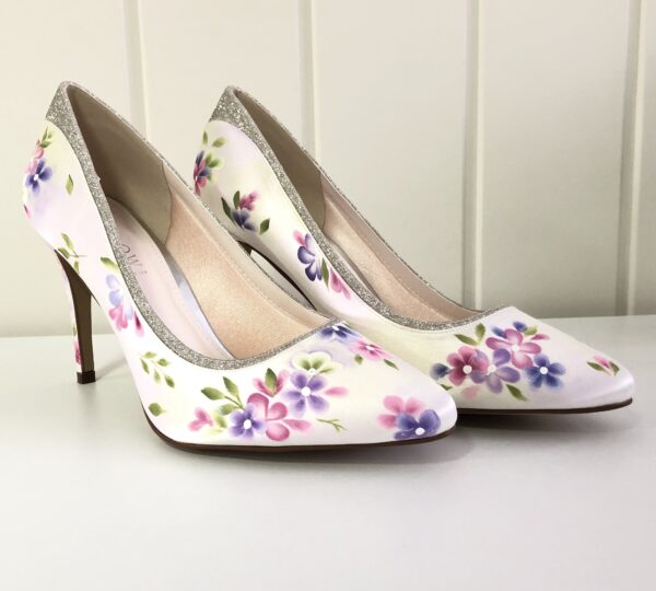 Pastel wedding shoes