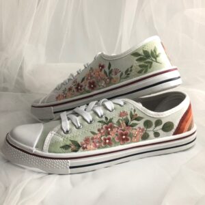 Hand Painted Converse in earth colours